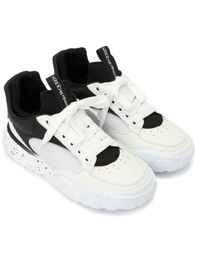 Court Tech Low Top Sneakers White Black - ALEXANDER MCQUEEN - BALAAN 4