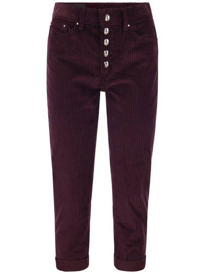 Denim Straight Pants DP268B VS0031D XXX DD 585 BORDEAUX - DONDUP - BALAAN 2