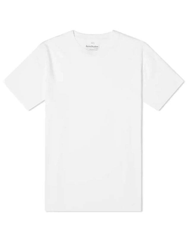 Crew Neck Slim Fit Short Sleeve T-Shirt White - ACNE STUDIOS - BALAAN 1