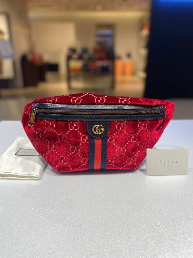 Women s GG velvet three color belt bag 574968 Condition - GUCCI - BALAAN 3