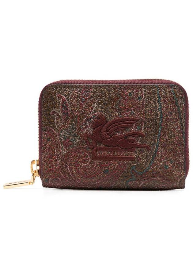 23FW Women's Paisley Small Zipped Round Wallet Red 1N083 7567 STK - ETRO - BALAAN 1