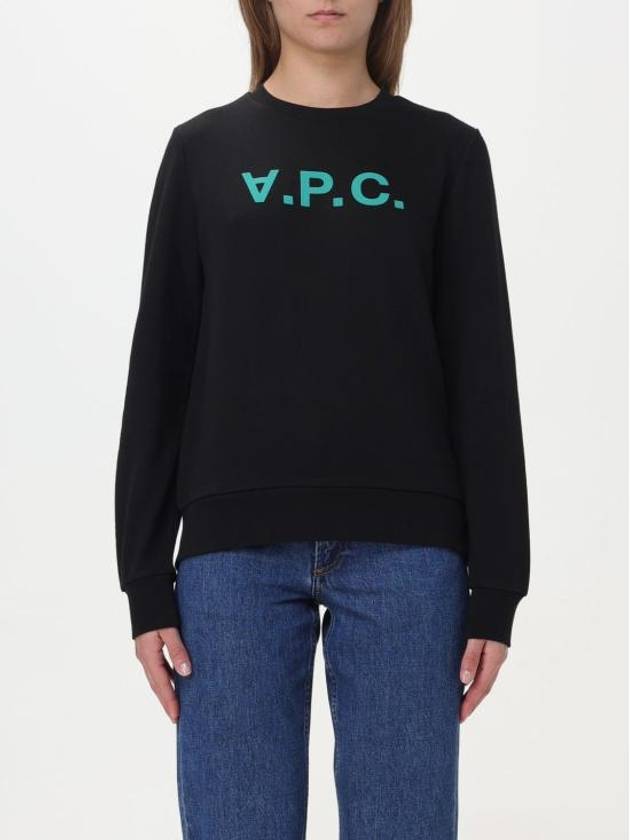 VPC Logo Sweatshirt Black - A.P.C. - BALAAN 1