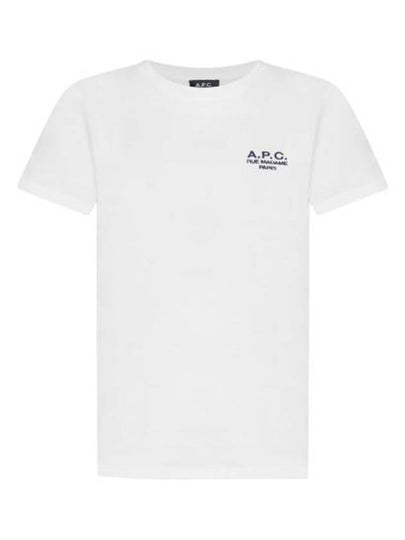 Denise Embroidered Short Sleeve T-shirt White - A.P.C. - BALAAN 2