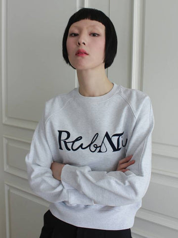 Lettering Logo Sweatshirt ICE MELANGE - RUBATI - BALAAN 1