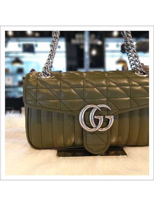 443497 DIDFV 3352 GG Marmont Matelasse Shoulder Bag Small - GUCCI - BALAAN 2