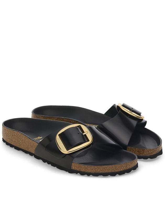 Madrid Big Buckle Slippers Black - BIRKENSTOCK - BALAAN 5