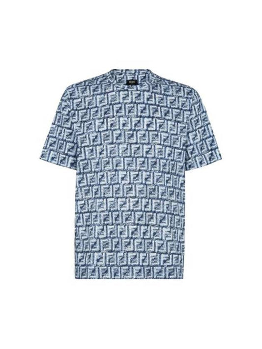 Short Sleeve T-Shirt FY0936AR79F0GCT JEANS - FENDI - BALAAN 1