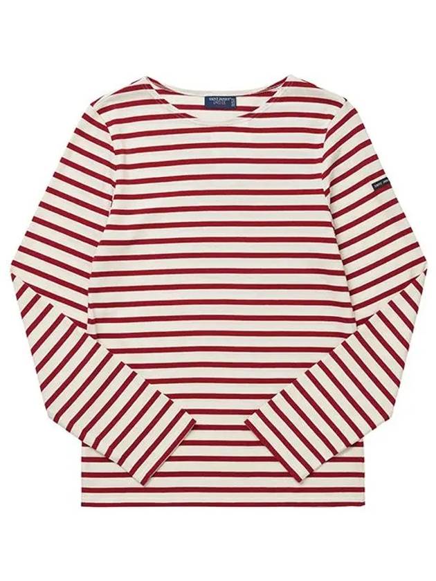 Long sleeved T shirt 9858 ECRU PERSAN OU Minquire Modern Stripe Men s Women - SAINT JAMES - BALAAN 2