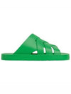 Flintston Intrecciato Matte Rubber Sandals Parakeet - BOTTEGA VENETA - BALAAN 2