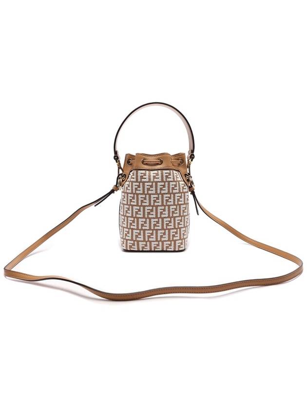 Mon Tresor Raffia Small Bucket Bag White - FENDI - BALAAN 5