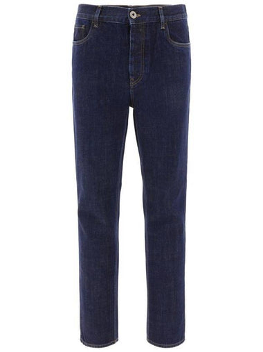 Five Pocket Straight Jeans Navy - PRADA - BALAAN 1