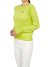 Women's Bea Jumper Logo Embroidered Knit Top Yellow - VIVIENNE WESTWOOD - BALAAN.