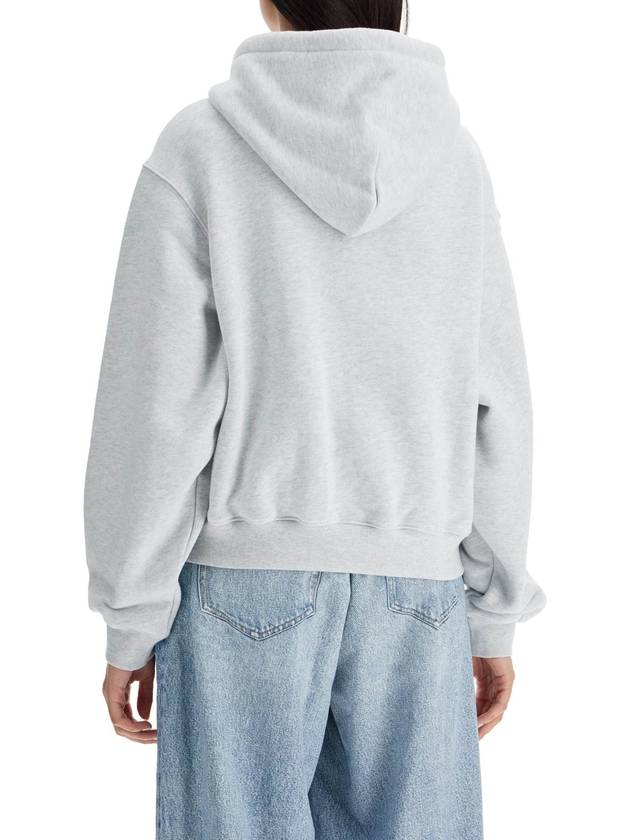 boxy hoodie with hood - ALEXANDER WANG - BALAAN 3