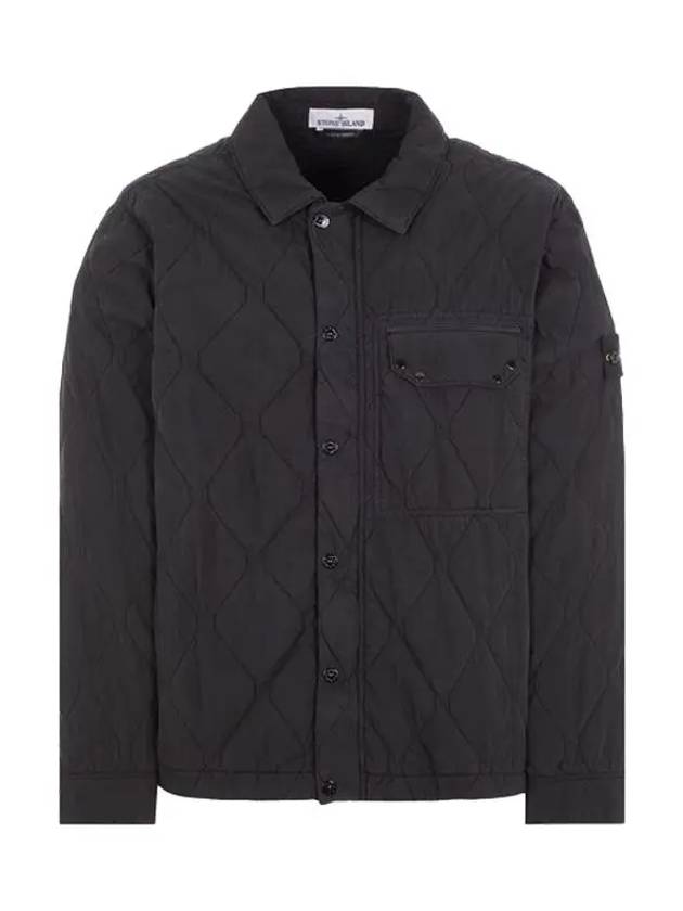 Q0633 50 Fili Nylon Padding Cotton Shirt Jacket Black - STONE ISLAND - BALAAN 2