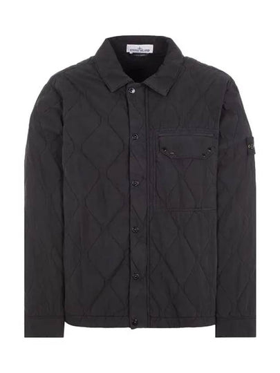 Q0633 50 Fili Nylon Padding Cotton Shirt Jacket Black - STONE ISLAND - BALAAN 2