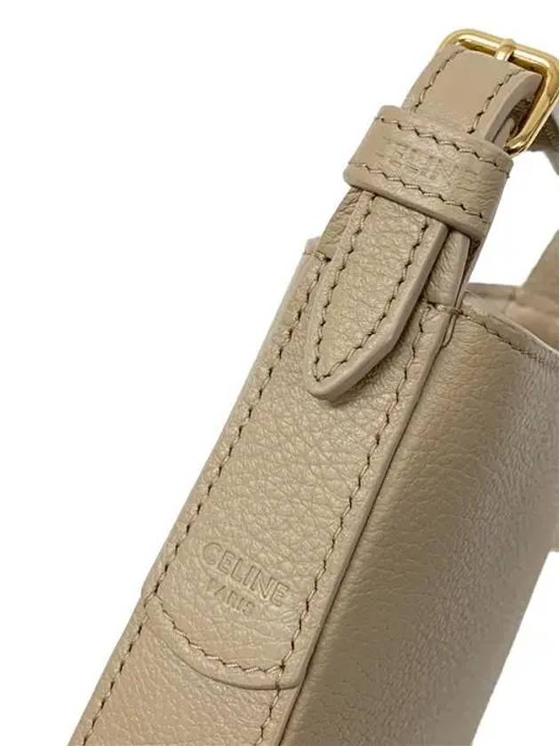 Phone Pouch Heloise Supple Calfskin Cross Bag Cappuccino - CELINE - BALAAN 8