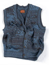 Mosaic Urban Knit Vest Cardigan Blue - IOEDLE - BALAAN 1