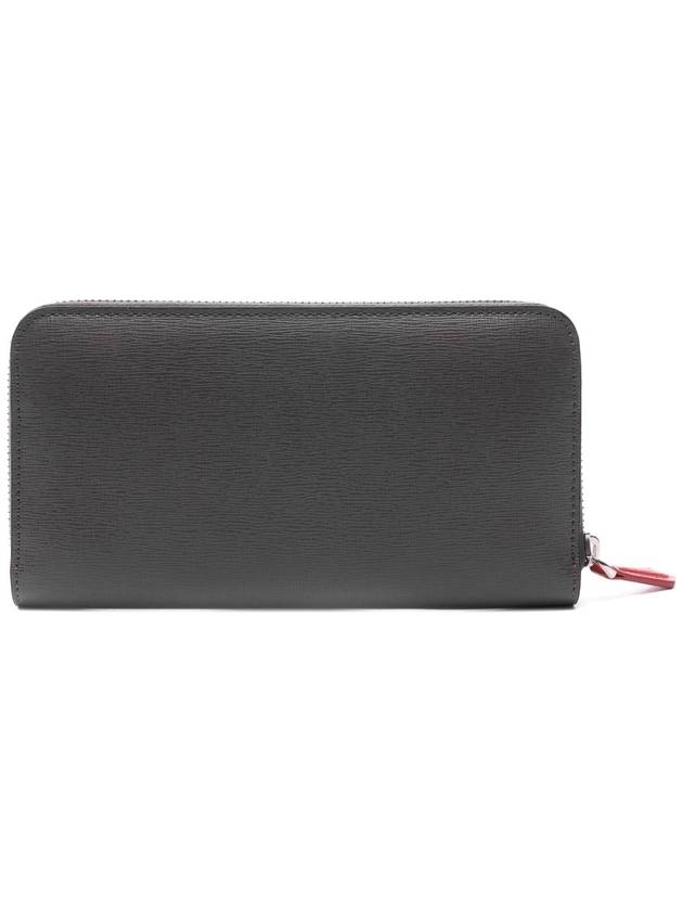 Monster Zip Round Long Wallet Grey - FENDI - BALAAN 5