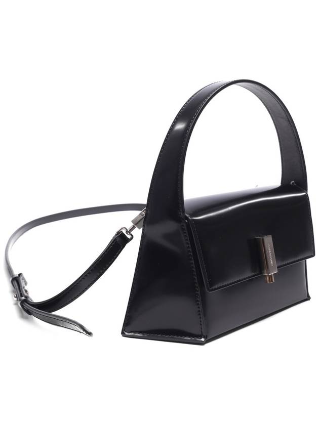 Geometric Small Shoulder Bag Black - SALVATORE FERRAGAMO - BALAAN 4