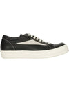 Vintage Velor Low Top Sneakers Black - RICK OWENS - BALAAN 1