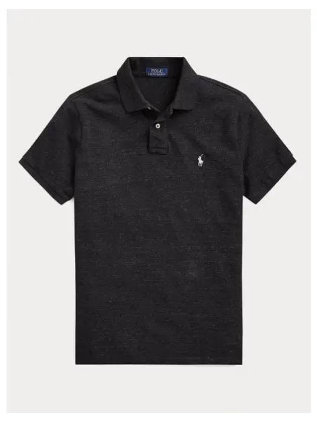 Embroidered Pony Logo White Polo Shirt Black - POLO RALPH LAUREN - BALAAN 2