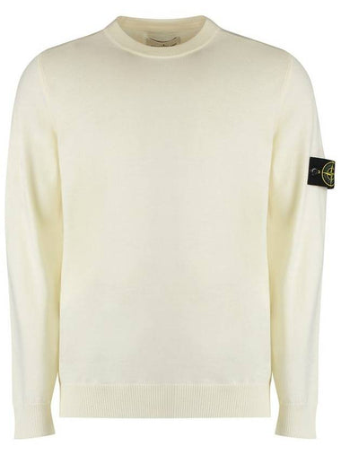 Stone Island Virgin Wool Crew-Neck Pullover - STONE ISLAND - BALAAN 1