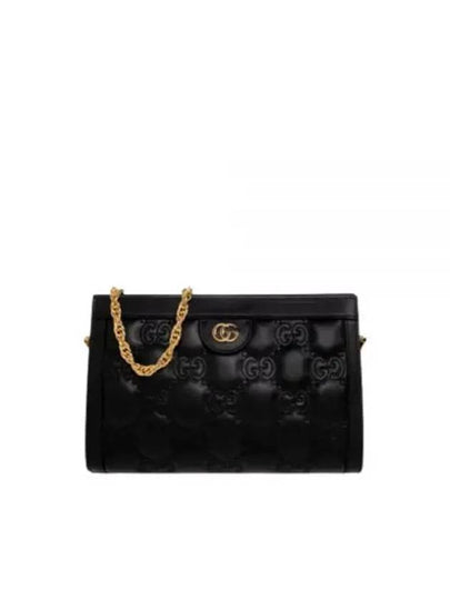 Women's GG Matelasse Leather Small Shoulder Bag Black - GUCCI - BALAAN 2