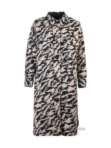 Women s Pontage Zebra Long Coat MA0018FE B3D02E BKBE - ISABEL MARANT - BALAAN 1