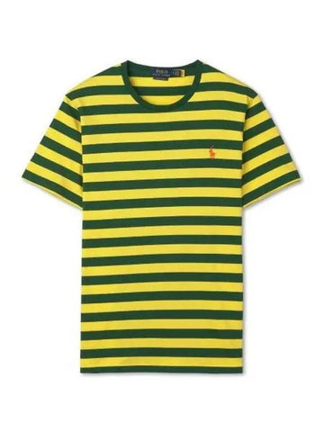 Custom Slim Fit Jersey Crew Neck T Shirt Yellow - POLO RALPH LAUREN - BALAAN 1