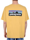 P 6 Logo Responsibili Short Sleeve T-Shirt Surfboard Yellow - PATAGONIA - BALAAN 5