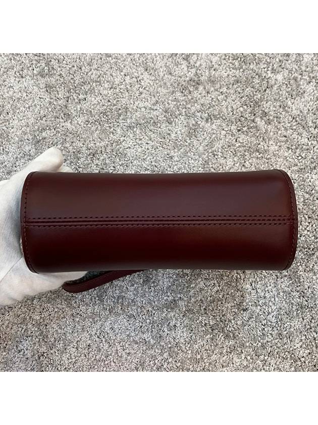 Demiloon Mini Half Moon Cross Bag Burgundy - A.P.C. - BALAAN.