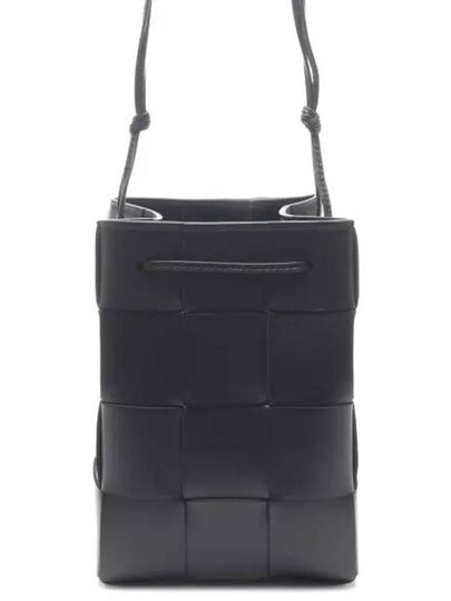 Intrecciato Cassette Small Bucket Bag Black - BOTTEGA VENETA - BALAAN 2