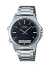 Analog Digital Combination Watch Black Silver - CASIO - BALAAN 1