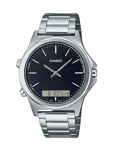 Analog Digital Combination Watch Black Silver - CASIO - BALAAN 1