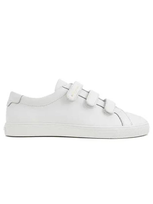 Andy Smooth Leather Low Top Sneakers White - SAINT LAURENT - BALAAN 1