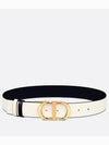 30 Montaigne 35mm Smooth Calfskin Reversible Belt Black - DIOR - BALAAN 3