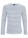 Minquiers Modern Stripe Long Sleeve T-Shirt Neige Marine - SAINT JAMES - BALAAN 2