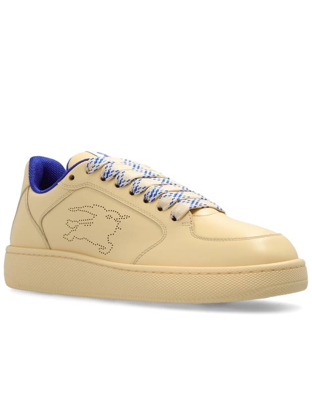 Burberry Leather Sneakers, Women's, Cream - BURBERRY - BALAAN 4