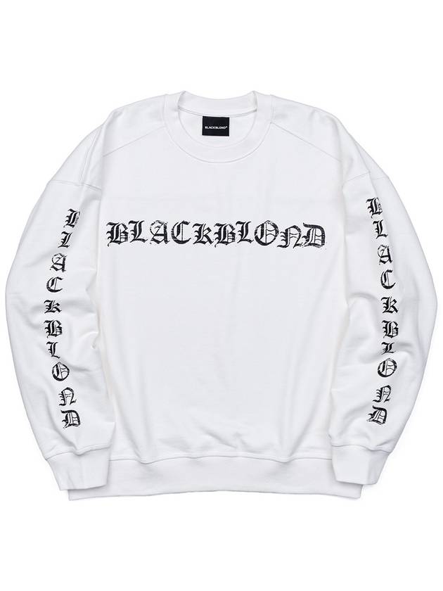 BBD Crushed Faith Sweatshirt White - BLACKBLOND - BALAAN 1