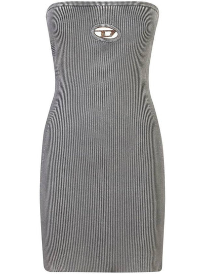 Women s M Scolo Logo Plaque Sleeveless Short Dress Gray - DIESEL - BALAAN 2