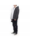 Classic Bunny Zip Up Hoodie White Lining Charcoal - MOOSE KNUCKLES - BALAAN 5