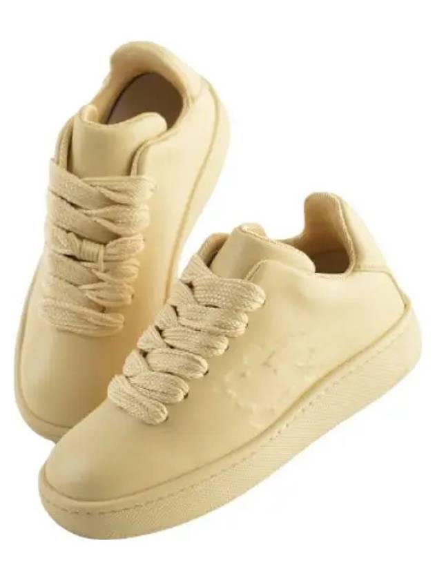 leather box sneakers women - BURBERRY - BALAAN 1