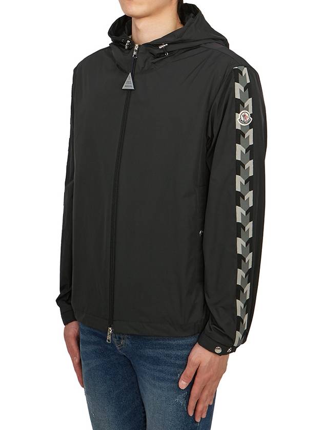 Moyse Logo Zip-Up Hoodie Black - MONCLER - BALAAN 4