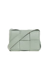 Intrecciato Cassette Small Cross Bag Light Green - BOTTEGA VENETA - BALAAN 1