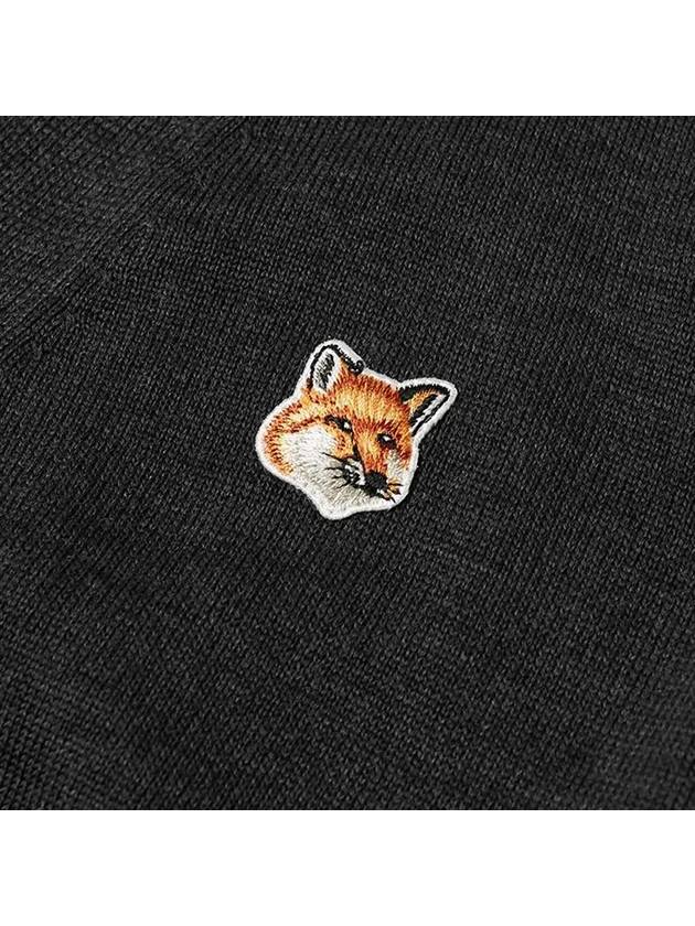 Fox Head Patch Classic Cardigan Anthracite - MAISON KITSUNE - BALAAN 5