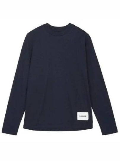 Women's Organic Cotton Long Sleeve T Shirt 3 Pack Navy - JIL SANDER - BALAAN 2