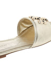 Eleanor Logo Slippers Gold - TORY BURCH - BALAAN.