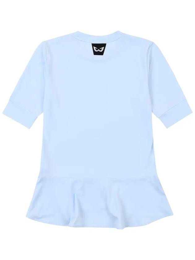 Golf Wear One Point Frill T-Shirt BLUE - WHITEBALL - BALAAN 3