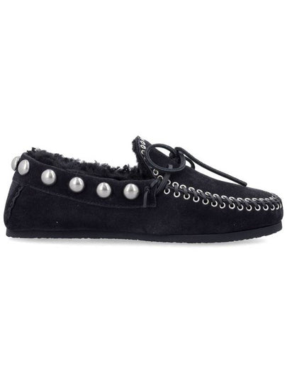 Pizza Sharing Leather Loafer Black - ISABEL MARANT - BALAAN 2