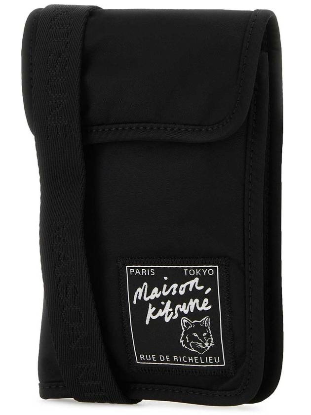 Clutch Pouch Cross Bag Black - MAISON KITSUNE - BALAAN 6